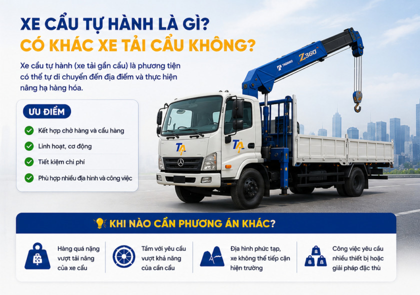 Xe cẩu tự hành Quảng Ngãi